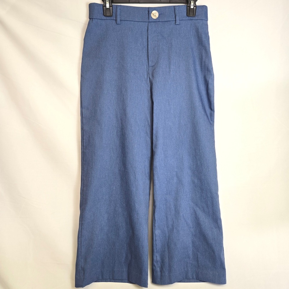 Jules & Leopold Wide Leg Dress Pants Trouser Business Casual Blue CHU25852 Small
